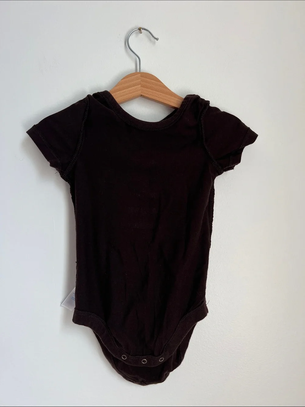 The Children's Place | Dark Brown Football Lace Graphic Bodysuit Size 12-18 M